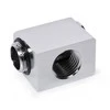 Alphacool Low Profile Adapteris 90 Degree G1/4 Inch Male to G1/4 Inch Female – Rotatable – Chrome