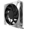 Alphacool Apex Stealth Metall korpuso ventiliatorius 120 mm, 2.000 U/min – chrome