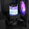 Alphacool Core 100 Aurora ARGB rezervuaras, akrilas - juodas