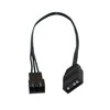 Alphacool Digital RGB LED Y-cable 3-way with JST connector, juodas – 60cm