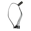 „Alphacool“ skaitmeninis RGB LED Y kabelis, 3 krypčių, su JST jungtimi, juodas, 30 cm
