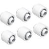 Alphacool Eiszapfen 16/10 mm screw-in fitting G1/4, 6-pack – baltas