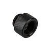 „Alphacool“ jungties adapteris, tiesus G1/4 colio lizdas į G1/4 colio kištuką, juodas