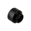 „Alphacool“ jungties adapteris, tiesus G1/4 colio lizdas į G1/4 colio kištuką, juodas