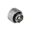 Alphacool Eiszapfen Adapteris straight G1/4 inch female to G1/4 inch male – chrome sidabrinis