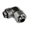 Alphacool Eiszapfen Connector 90 Degree G1/4 Inch Female Thread to 13/10mm – Rotatable, chrome sidabrinis