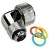 Alphacool Eiszapfen Connector 90 Degree G1/4 Inch Female Thread to 16mm Outer Diameter Hardtube – Rotatable, Shiny Sidabrinis