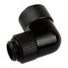 Alphacool varveklio jungtis 90 laipsnių nuo G1/4 colio AG iki 13/10 mm – pasukama, juoda