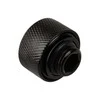„Alphacool“ jungtis su tiesiu G1/4 colio vidiniu sriegiu ir 16 mm išoriniu skersmeniu, kieta vamzdžio jungtis – juodas