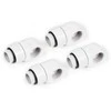 Alphacool Eisfrost L-connector rotatable G1/4 female to G1/4 female – 4 pieces baltas