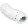 Alphacool Eiszapfen Angle Adapteris, 45 degrees, double, rotatable, G1/4 female to G1/4 female – baltas