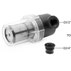 „Alphacool ES Big Inline“ dalelių filtras 2x G1/2" su adapteriu į G1/4"