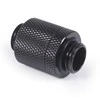 Alphacool ES D-Plug, 20mm, G1/4 IG to G1/4 IG – Deep Juodas