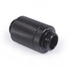 „Alphacool ES D“ kištukas, 25,5 mm, G1/4 IG į G1/4 IG - gilus juodas