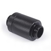 „Alphacool ES D“ kištukas, 25,5 mm, G1/4 IG į G1/4 IG - gilus juodas