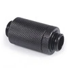 Alphacool ES D-Plug, 31.5-46.5mm, G1/4 male to G1/4 male – juodas