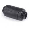 Alphacool ES D-Plug, 31.5-46.5mm, G1/4 male to G1/4 male – juodas