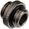 „Alphacool ES“ dvigubas adapteris, kištukas, G1/4 lizdas į G1/4 lizdą – juodas