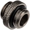 Alphacool ES Dual Adapteris, Plug-in, G1/4 Female to G1/4 Female – Juodas