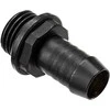 Alphacool HF connection straight G1/4 inch female thread to 10mm ID – juodas