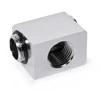 Alphacool Low Profile Adapteris 90 Degree G1/4 Inch Male to G1/4 Inch Female – Rotatable – Chrome