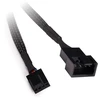 Alphacool fan cable 4-pin to 4-pin extension 30cm – juodas