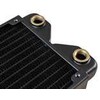Alphacool „Phobya R27-S280“ radiatorius, 280 mm radiatorius, 18 FPI, varinės pelekai, 2x G1/4 colių jungtys – juodas