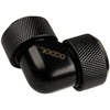 „Alphacool“ vamzdžių adapteris 90 laipsnių 16 mm išoriniam skersmeniui iki 16 mm išorinio skersmens, kieto vamzdžio – juodas