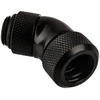 „Alphacool“ jungtis, 45 laipsnių, G1/4 colio vidinis sriegis, 13 mm išorinio skersmens kietas vamzdis – juodas