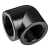 Alphacool Eiszapfen Adapteris 90 Degree G1/4 Inch Female to G1/4 Inch Female – Juodas