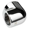 Alphacool Eiszapfen Adapteris 90 Degree G1/4 inch Female to G1/4 inch Female – chrome