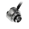 Alphacool Eiszapfen temperatūros jutiklis G1/4 vyriškas/vyriškas su moterišku adapteriu – chromas