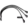 Alphacool Y-Splitter 4-pin to 3x 4-pin PWM 30cm – juodas