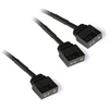Alphacool Alphacool Y-Splitter aRGB 3 kontaktų iki 2x 3 kontaktų 30 cm - juodas