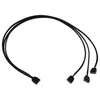 Alphacool Y-Splitter aRGB 3-pin to 3x 3-pin 60cm – juodos spalvos