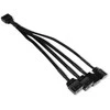 Alphacool Y-Splitter aRGB 3-Pin to 4x 3-Pin 15cm – juodos spalvos