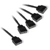 Alphacool Y-Splitter aRGB 3-pin to 4x 3-pin 30cm – juodos spalvos