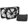APNX FP1-R PWM Fan, Reverse Blade, PWM, ARGB – 3-Pack, Juodas