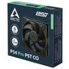 ARCTIC P14 Pro PST CO PWM korpuso ventiliatorius – 140mm, juodos spalvos