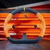Asetek SimSports GT Rim – Closed D, Leder – oranžinis