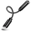 AXAGON ADA-HC USB-C – 3,5 mm (F) jungtis, didelės raiškos DAC, 32 bitų 384 kHz garso adapteris