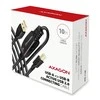 Axagon Aragon ADR-210B Aktyvioji jungtis USB 2.0 A-M > B-M laidas, 10 m ilgio. Maitinimo variantas.