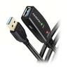 Axagon Active prailginimo USB 3.2 Gen 1 A-M > A-F laidas, 5 m ilgio. Maitinimo variantas.