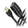 Axagon Active prailginimo USB 3.2 Gen 1 A-M > A-F laidas, 10 m ilgio. Maitinimo variantas.