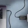 Axagon Data and charging USB 480Mbps kabelio ilgis 1 m. PD 240W, 5A. Juodas braided.