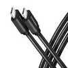 Axagon Data and charging USB 480Mbps kabelio ilgis 3 m. PD 240W, 5A. Juodas braided.