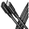 Axagon Extension USB 20Gbps kabelio ilgis 0.5 m. PD 240W, 5A, 8K HD video. Juodas braided.