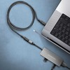 Axagon Extension USB 20Gbps kabelio ilgis 1.5 m. PD 240W, 5A, 8K HD video. Juodas braided.