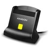 Axagon stalinio stovo skaitytuvas Išmanioji kortelė / ID kortelė AXAGON CRE-SM2 su USB 2.0 sąsaja turi SD, Micro SD ir SIM kortelių lizdus.
