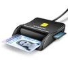 Axagon Compact stalinis USB kontaktas Smart/ID ir SD/Micro SD/SIM kortelių skaitytuvas su ilgu USB-A laidu.